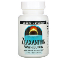 Source Naturals, Зеаксантин с лютеином, 10 мг, 60 капсул