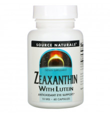 Source Naturals, Зеаксантин с лютеином, 10 мг, 60 капсул