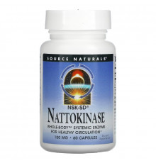 Source Naturals, Nattokinase, 100 mg, 60 Capsules