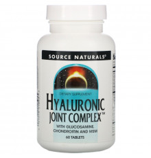 Source Naturals, гиалуроновый комплекс для суставов, 60 Таблеток