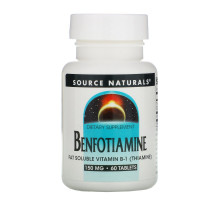 Source Naturals, Бенфотиамин, 150 мг, 60 таблеток
