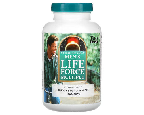 Source Naturals, Men's Life Force Multiple, 180 Tablets Source Naturals, Men's Life Force Multiple, 180 Tablets