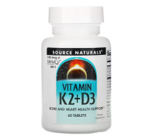 Source Naturals, Витамин К2, 100 мкг, 60 таблеток
