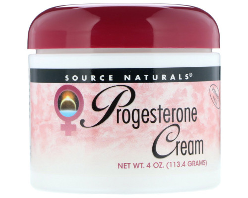 Source Naturals, Натуральный крем с прогестероном, 4 унции (113,4 г) Source Naturals, Натуральный крем с прогестероном, 4 унции (113,4 г)