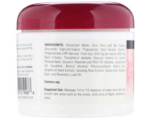 Source Naturals, Натуральный крем с прогестероном, 4 унции (113,4 г) Source Naturals, Натуральный крем с прогестероном, 4 унции (113,4 г)