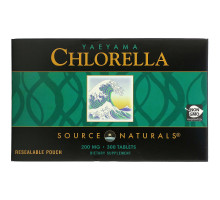 Source Naturals, Хлорелла с островов Яэяма, 200 мг, 300 таблеток
