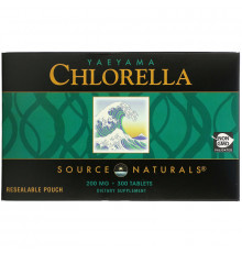 Source Naturals, Хлорелла с островов Яэяма, 200 мг, 300 таблеток