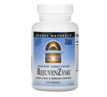 Source Naturals, Восстанавливающие ферменты RejuvenZyme, 120 капсул