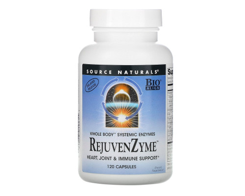 Source Naturals, Восстанавливающие ферменты RejuvenZyme, 120 капсул Source Naturals, Восстанавливающие ферменты RejuvenZyme, 120 капсул