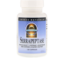 Source Naturals, Серрапептазы 120 капсул