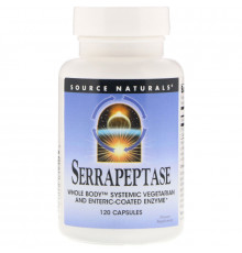 Source Naturals, Серрапептазы 120 капсул