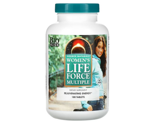 Source Naturals, Women's Life Force Multiple, No Iron, 180 Tablets Source Naturals, Women's Life Force Multiple, No Iron, 180 Tablets