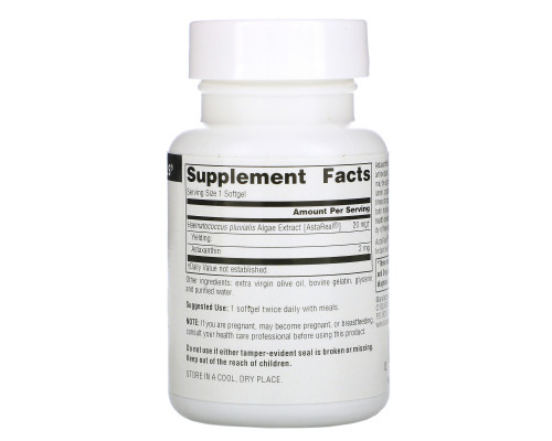 Source Naturals, Астаксантин, 2 мг, 30 капсул Source Naturals, Астаксантин, 2 мг, 30 капсул