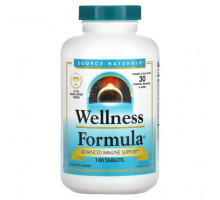 БАДы для укрепления иммунитета Source Naturals, Wellness Formula, улучшенная поддержка иммунитета, 180 таблеток