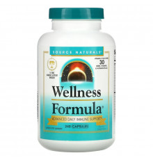 Source Naturals, Wellness Formula, Advanced Daily Immune Support, 240 Capsules