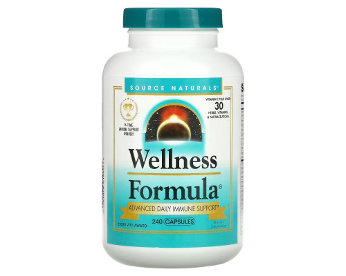 Source Naturals, Wellness Formula, Advanced Daily Immune Support, 240 Capsules Source Naturals, Wellness Formula, Advanced Daily Immune Support, 240 Capsules