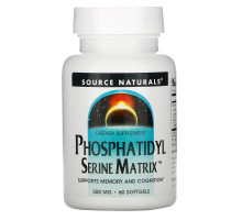 Source Naturals, Phosphatidyl Serine Matrix, фосфатидилсерин, 60 капсул
