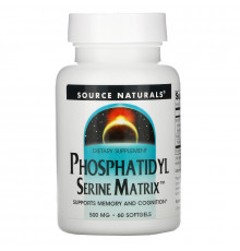 Source Naturals, Phosphatidyl Serine Matrix, фосфатидилсерин, 60 капсул