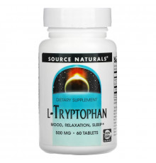 Source Naturals, L-Tryptophan, 166 mg, 60 Tablets