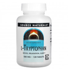 Source Naturals, L-Tryptophan, 500 mg, 120 Tablets