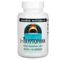 Source Naturals, L-Tryptophan, 500 mg, 60 Capsules