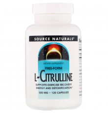 Source Naturals, L-цитруллин, 500 мг, 120 капсул