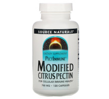 Source Naturals, PectImmune, модифицированный цитрусовый пектин, 750 мг, 120 капсул