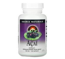 Source Naturals, Экстракт ягод асаи, 500 мг, 120 капсул