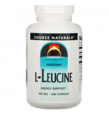 Source Naturals, L-лейцин, 500 мг, 240 капсул