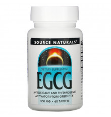 Source Naturals, EGCG, 350 мг, 60 таблеток
