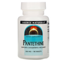 Source Naturals, Пантетин, 300 мг, 90 таблеток