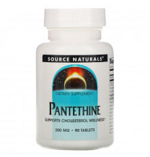 Source Naturals, Пантетин, 300 мг, 90 таблеток