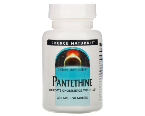 Source Naturals, Пантетин, 300 мг, 90 таблеток Source Naturals, Пантетин, 300 мг, 90 таблеток