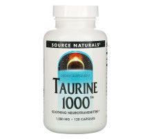 Source Naturals, Taurine 1000, 1,000 мг, 120 капсул