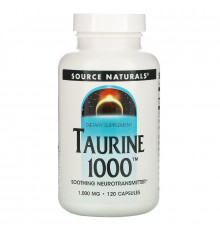 Source Naturals, Taurine 1000, 1,000 мг, 120 капсул