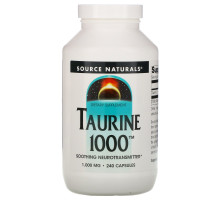 Source Naturals, Таурин 1000, 1000 мг, 240 капсул