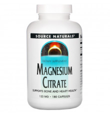 Source Naturals, Магния цитрат, 133 мг, 180 капсул