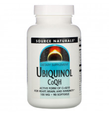 Source Naturals, Убихинол CoQH​​, 100 мг, 90 капсул