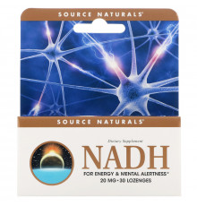 Source Naturals, НАДН, 20 мг, 30 подъязычных таблеток