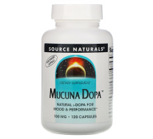Source Naturals, Mucuna Dopa, 100 мг, 120 капсул