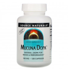 Source Naturals, Mucuna Dopa, 100 мг, 120 капсул