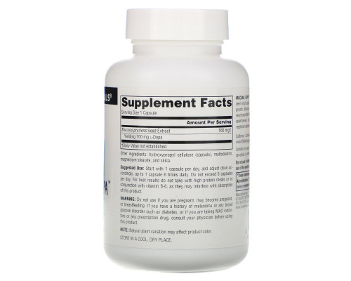 Source Naturals, Mucuna Dopa, 100 мг, 120 капсул Source Naturals, Mucuna Dopa, 100 мг, 120 капсул