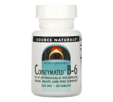 Source Naturals, Коферментный B-6, 300 мг, 30 таблеток