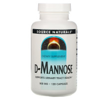 Source Naturals, D-манноза, 500 мг, 120 капсул