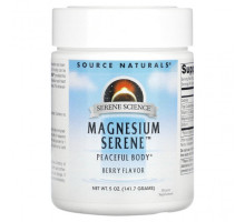 Магний Source Naturals, Magnesium Serene, вкус ягод, 141,7 г