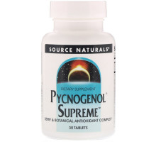 Source Naturals, Пикногенол максимальный 30 таблеток