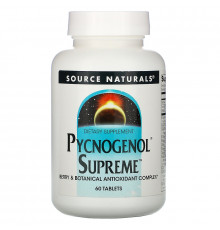 Source Naturals, Pycnogenol Supreme, 60 таблеток
