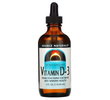 Source Naturals, Витамин D-3, 4 жидкие унции (118,28 мл)