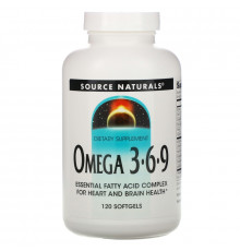 Source Naturals, Omega 3·6·9, 120 Softgels