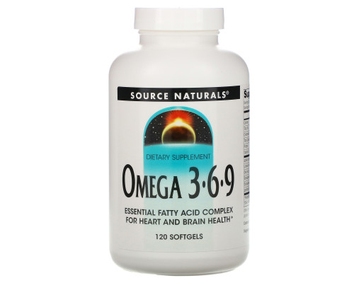 Source Naturals, Omega 3·6·9, 120 Softgels Source Naturals, Omega 3·6·9, 120 Softgels